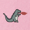 Dinosaur Flame Print Short Sleeve T-shirt for Women