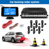 ZEEPIN 088 - 6 Car Backing Radar System 6 Ultrasonic Sensors 2.5m Distance Detection LCD Display 360-degree Rotation