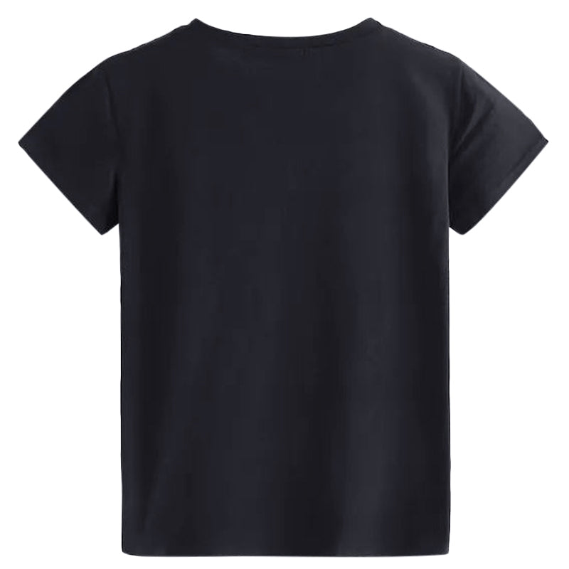 Dinosaur Flame Print Short Sleeve T-shirt for Women
