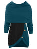 Cowl Neck Cable Knit Tunic Knitwear