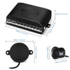 ZEEPIN 058 - 6 Car Backing Radar System 6 Ultrasonic Sensors 0 - 2.5m Distance Detection High dB Buzzer Sound Warning