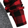 Plus Size Cowl Neck Plaid Marled T Shirt