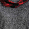 Plus Size Cowl Neck Plaid Marled T Shirt