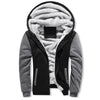 Contrast Color Front Zip Men Hoodie
