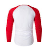 Pleated Sleeve Color Blocking Spliced T-shirt