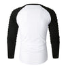 Pleated Sleeve Color Blocking Spliced T-shirt