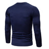 Color Blocking Long Sleeves Casual T-shirt