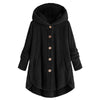 Hooded Fluffy Plus Size High Low Teddy Coat