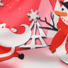 3911 Christmas Print Vintage Dress Long Sleeve