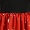 3911 Christmas Print Vintage Dress Long Sleeve