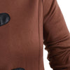 Plus Size Hooded Faux Fur Horn Button Coat