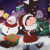 Christmas Print Women Vintage Dress