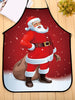 Christmas Santa Claus Snowfield Print Cooking Apron