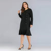 Plus Size Bodycorn Long Sleeve Midi Dress