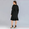 Plus Size Bodycorn Long Sleeve Midi Dress