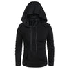 Kangaroo Pocket Lace-up Mask Hoodie