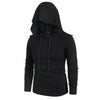 Kangaroo Pocket Lace-up Mask Hoodie