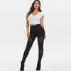 Studded Lace Insert Skinny Pants