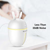 450ml Cute Rabbit Air Humidifier with Colorful LED Light