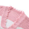 V-neck Sweater Color Blocking for Women