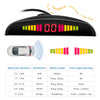 ZEEPIN 068 - 9850 Car Parking Radar System 4 Ultrasonic Sensors LED Display Distance Detection 3-color / Sound Warning
