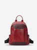 PU Splicing Zipper Backpack