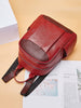 PU Splicing Zipper Backpack