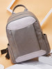 PU Splicing Zipper Backpack