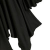 Hooded Lace-up Poet Sleeve Button Up Hanky Hem Skirted Gothic Coat