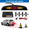 ZEEPIN 068 - 9850 Car Parking Radar System 4 Ultrasonic Sensors LED Display Distance Detection 3-color / Sound Warning