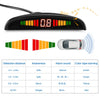 ZEEPIN 068 - 8 Car Backing Radar System 8 Ultrasonic Sensors LED Display Distance Detection 3-color Alarm Sound Warning