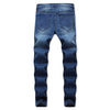 Destroyed Zip Fly Men Long Jeans