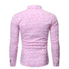 Camouflage Print Button Slim Fit Men Shirt