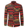 Tribal Floral Character Animal Paisley Print Men Shirt