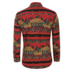 Tribal Floral Character Animal Paisley Print Men Shirt
