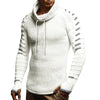 Raglan Sleeve Contrast Color Cowl Neck Sweater