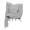 Plus Size Frayed Hem V Neck Solid Sweater