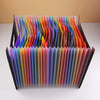 Stretchable File Organizer 24 Pockets Thickened PP Material for Office / School / Home Organization