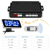 ZEEPIN 188 - B05 Car Parking Radar System 4 Ultrasonic Sensors 2.5m Distance Detection LCD Display 360-degree Rotation