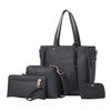 Handbag Shoulder Crossbody Bag Set Tassel Clutch Wallet PU Leather Material