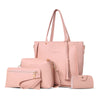Handbag Shoulder Crossbody Bag Set Tassel Clutch Wallet PU Leather Material