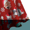 Christmas Style Dress Shirt Collar Long Sleeve Big Hem
