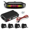 ZEEPIN 129 - B05 Car Parking Radar System 4 Ultrasonic Sensors LED Display Distance Detection 3-color Alarm Sound Alert