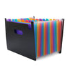Stretchable File Organizer 24 Pockets Thickened PP Material for Office / School / Home Organization