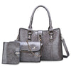 Buckle Design 3Pcs Retro Handbag Set