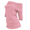 Plus Size Off The Shoulder Foldover T Shirt