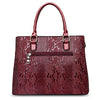 3 Piece Embossed Retro PU Leather Handbag Set