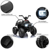 6V Kids Powered Electric ATV Quad Ride on Car with 2 Speeds, LED Lights, MP3