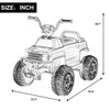 6V Kids Powered Electric ATV Quad Ride on Car with 2 Speeds, LED Lights, MP3