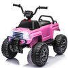 6V Kids Powered Electric ATV Quad Ride on Car with 2 Speeds, LED Lights, MP3